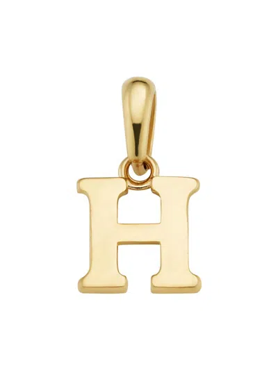 Oradina Women's 14k Yellow Gold My Letter Initial Pendant Charm In Pattern