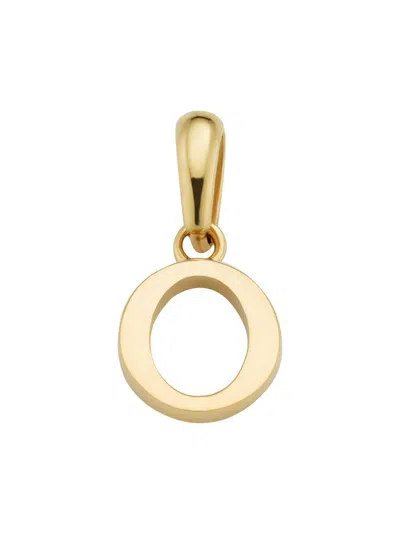 Oradina 14k Gold My Letter Initial Pendant Charm In Letter O
