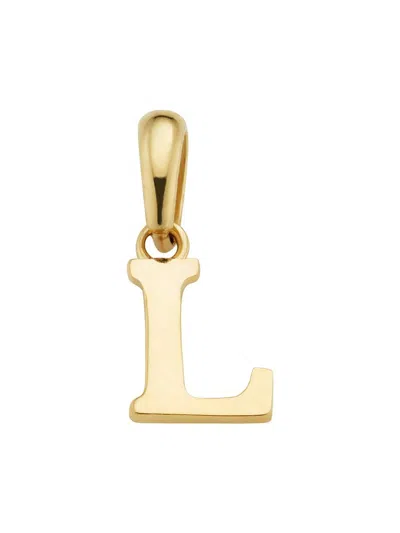 Oradina Women's 14k Yellow Gold My Letter Initial Pendant Charm In Metallic