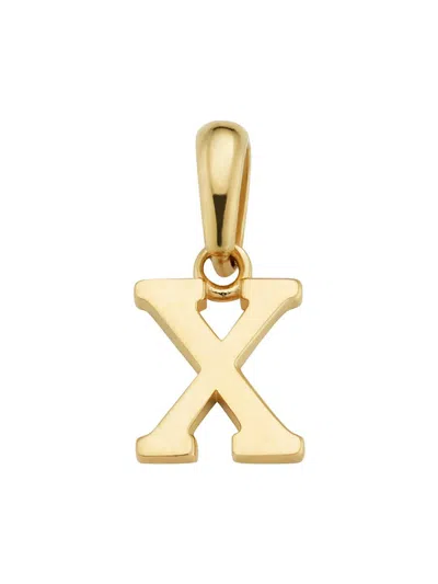 Oradina Women's 14k Yellow Gold My Letter Initial Pendant Charm