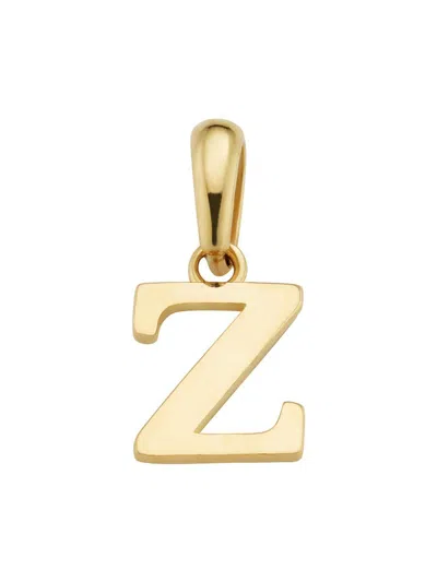 Oradina 14k Gold My Letter Initial Pendant Charm In Letter Z