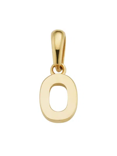 Oradina Women's 14k Yellow Gold My Number Pendant Charm In Metallic