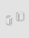 Oradina Sterling Silver Cufflink Button Studs In Silver