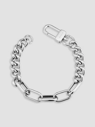 Oradina Women's Curb Clip Link Connector Clasp Bracelet In Sterling Silver