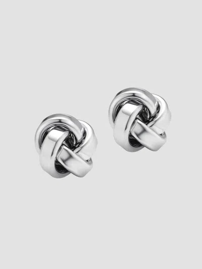 Oradina Women's Eternal Knot Studs In Sterling Silver