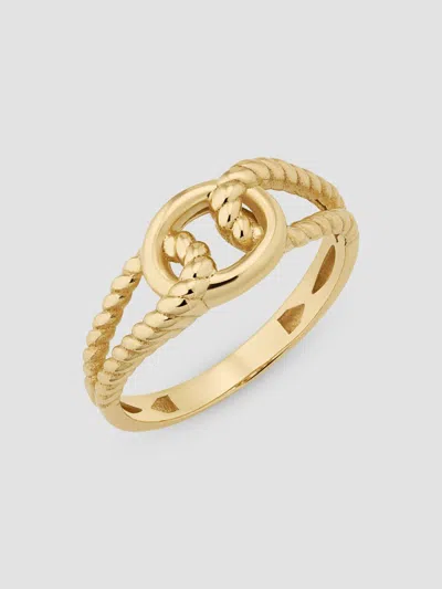 Oradina 14k Yellow Gold Marina Ring