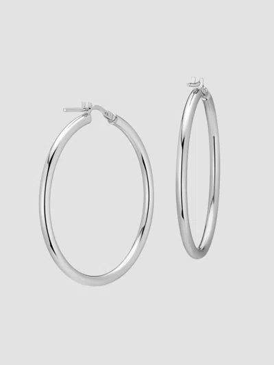 Oradina Women's Small Everyday Hoops In Sterling Silver