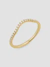 Oradina 10k Gold The Arc Diamond Stack Ring In Gold