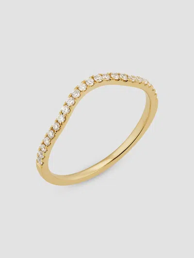 ORADINA WOMEN'S THE ARC DIAMOND STACK RING IN 14K YELLOW GOLD