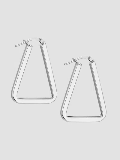ORADINA WOMEN'S TRINITY MIDI HOOPS IN STERLING SILVER