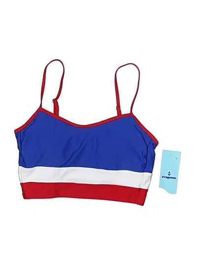 Pre-owned O'rageous Swimsuit Top Blue Swimwear