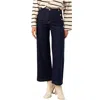 Oraije Paris Venise Wide Leg Jeans In Navy In Blue