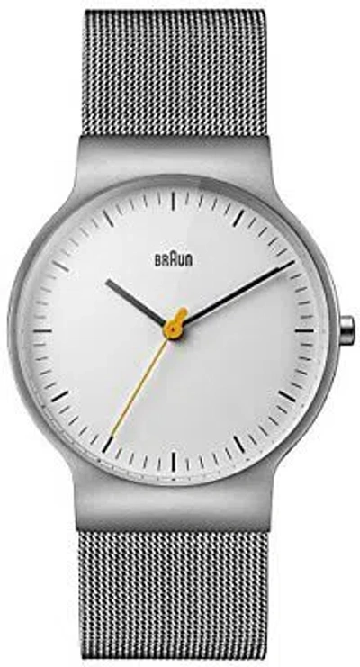 Pre-owned Oral-b Braun Classic Slim Bn0211whslmhg Men's Quartz Watch Silver