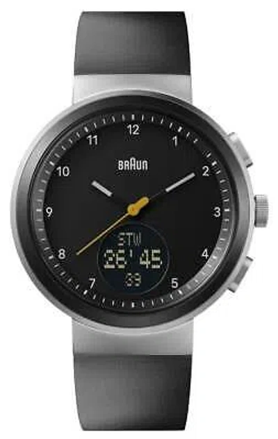 Pre-owned Oral-b Braun Digital Smartwatch (45mm) Black Hybrid Dial / Black Silicone Bn0299nbkbkg