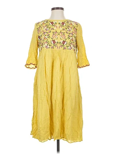 Pre-owned Orange Creek Casual Dress In Yellow