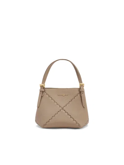 Orange Cube Women's Brown Dusk Mosaic Mini Tote - Beige
