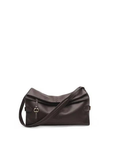 Orange Cube Women's Brown Fantina Folded Hobo Bag - Coffee Bean