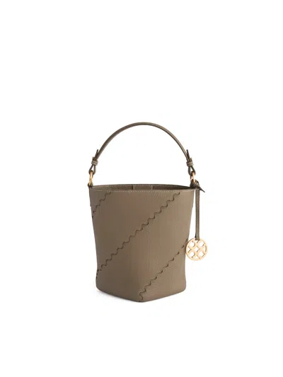 Orange Cube Women's Brown Mosaic Slouch Bucket Bag - Cocoa Grey