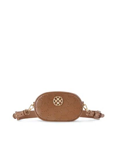 Orange Cube Women's Brown Quilted Impressions Cross Body - Tan
