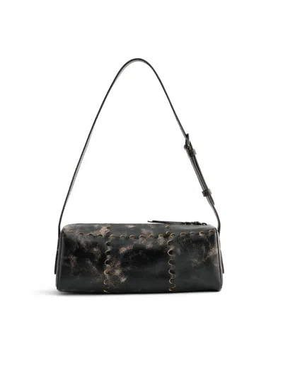 Orange Cube Women's Checkbox Shoulder Bag - Marble Grey In Gray