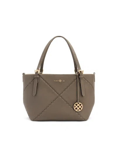 Orange Cube Women's Dusk Mosaic Tote - Dark Brown