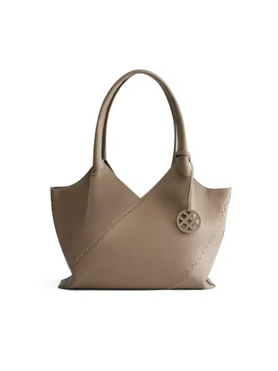 Orange Cube Women's Everyday Large Slouchy Tote - Cocoa Grey In Gray