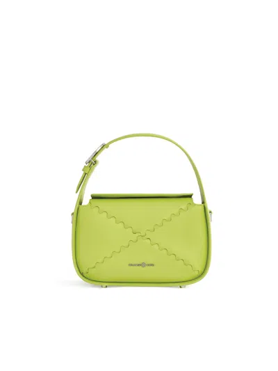 Orange Cube Women's Green Classic Mosaic Box Bag - Lime