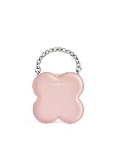 Orange Cube Women's Large Lucky Clover Handbag - Pink