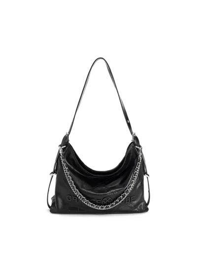 Orange Cube Women's Metropolitan Chain Hobo - Carbon Black