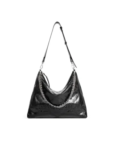Orange Cube Women's Metropolitan Crossbody Bag - Black