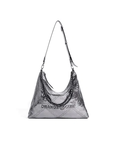 Orange Cube Women's Metropolitan Crossbody Bag - Black Silver