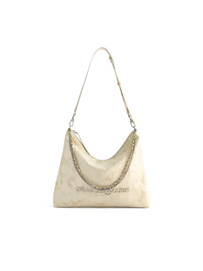 Orange Cube Women's Metropolitan Crossbody Bag - Marble White