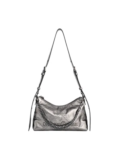 Orange Cube Women's Metropolitan Shoulder Bag - Black Silver