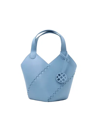 Orange Cube Women's Modern Basket Bag - Baby Blue