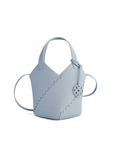 Orange Cube Women's Modern Basket Bag - Ice Blue
