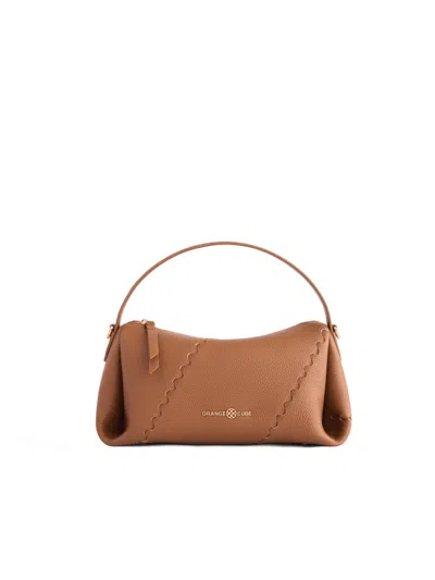 Orange Cube Women's Mosaic Baguette Bag - Brown