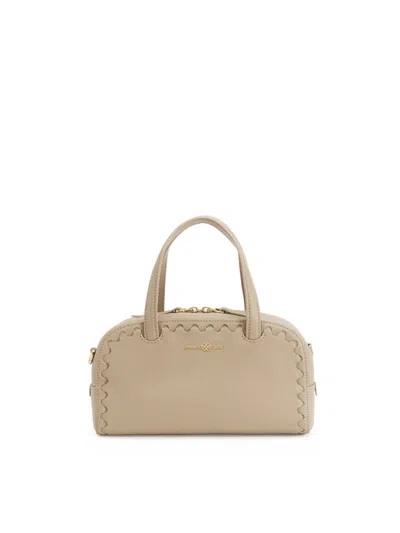 Orange Cube Women's Mosaic Boston Hand Bag - Warm Grey