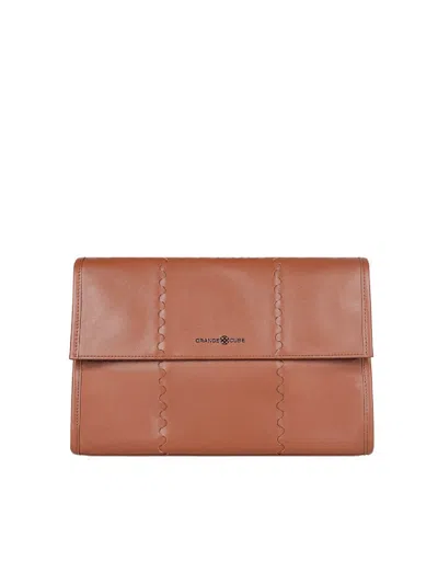 Orange Cube Women's Mosaic Messenger Bag - Brown