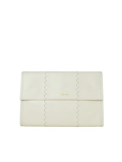 Orange Cube Women's Mosaic Messenger Bag - White