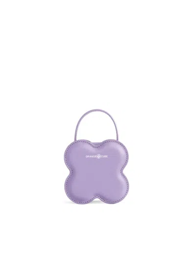 Orange Cube Women's Purple Small Lucky Clover Handbag - Lilac