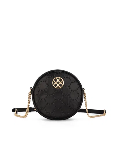 Orange Cube Women's Quilted Impressions Round Bag - Black