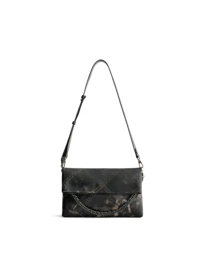 Orange Cube Women's Retro Messenger Bag - Marble Grey In Gray