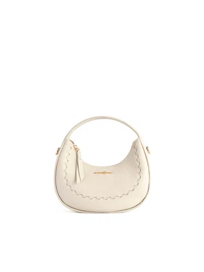 Orange Cube Women's Smile Hand Bag - White