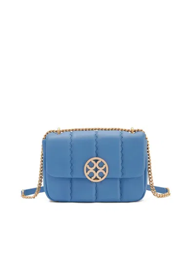 Orange Cube Women's Square Stitch Flap Bag - Sky Blue