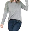 Orange Farm Clothing Sparkle Contrast Pullover Sweater In Grey In Gray