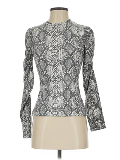 Pre-owned Orange Kiss Long Sleeve Turtleneck In Silver