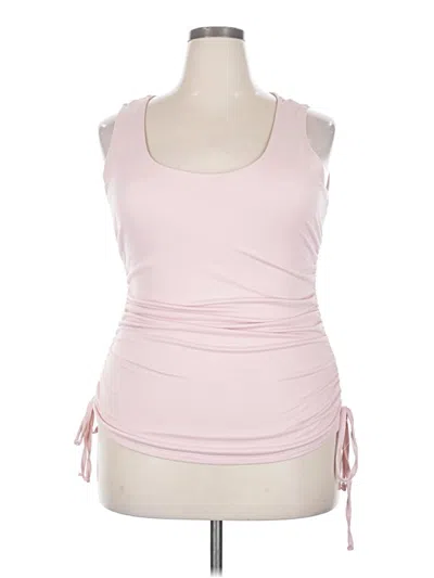 Pre-owned Orange Kiss Sleeveless Top Pink Scoop Neck Tops
