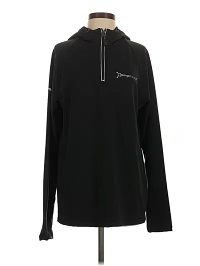 Pre-owned Orange Theory Pullover Hoodie In Black