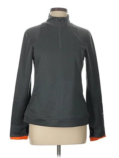 Pre-owned Orange Theory Track Jacket In Gray