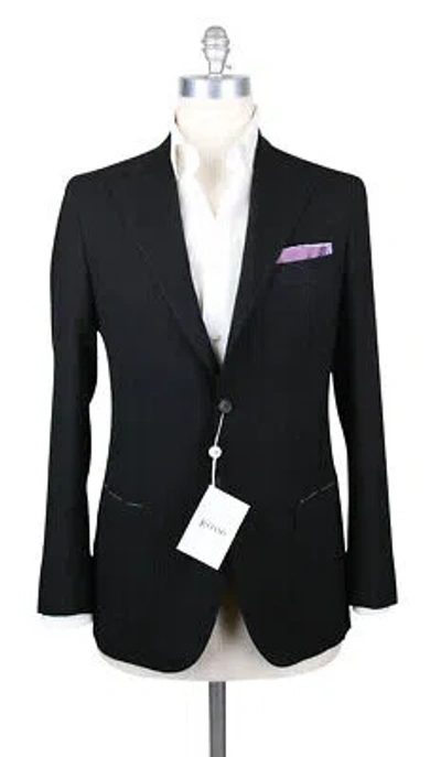 Pre-owned Orazio Luciano Black Wool Solid Sportcoat - 42/52 - (2bottoni590900)